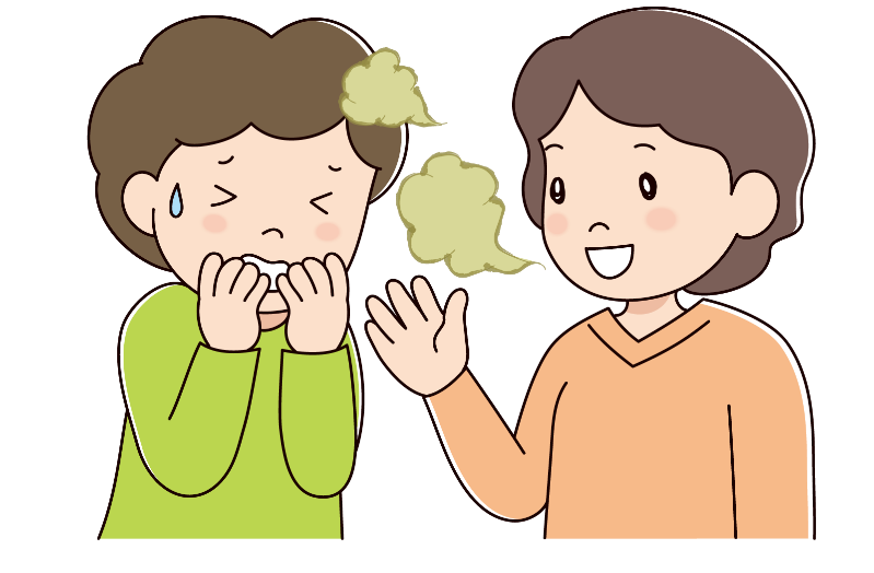 口臭　会話　不快