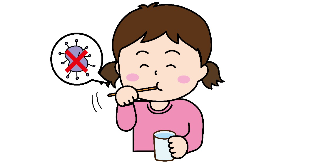 自分でみがく　小児歯科　仕上げみがき